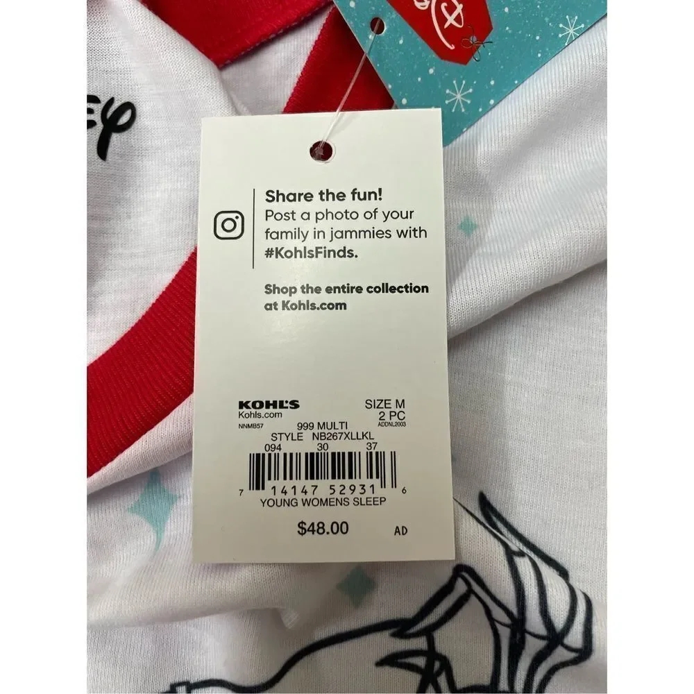 NWT Disney The Nightmare Before Christmas Women’s Two Piece Pajama Set- Medium - Picture 6 of 9